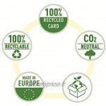 Leitz A4 Pochette en Carton avec Bande Élastique Capacité 250 Feuilles 100% Recyclable Écologique Recycle Noir 39080095