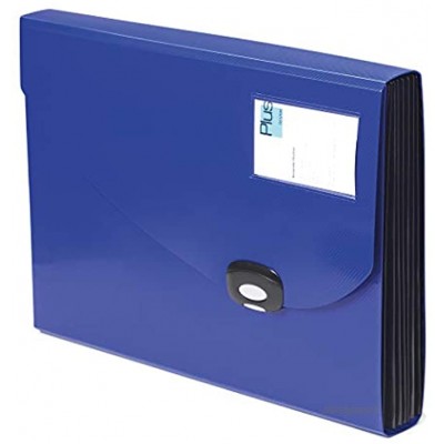 Rapesco 0675 Trieur Valisette avec 7 compartiments Format A4+ Bleu