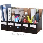 File Magazine Organizer Bankers Box Porte-revues en carton pour le stockage de bureau au bureau à la maison paquet de 5