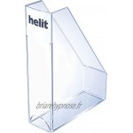 helit h2361402 Porte-revues Economy DIN A4 – C4 en plastique transparent