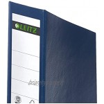 Leitz Porte-Revues avec Dos 80 mm A4 Carton Emballé à plat Bleu 24230035