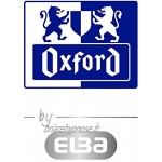 OXFORD by ELBA Chemise à élastiques pour une fermeture sûre 3 rabats arrondis carton solide avec surface douce A4 1 Stück meerblau