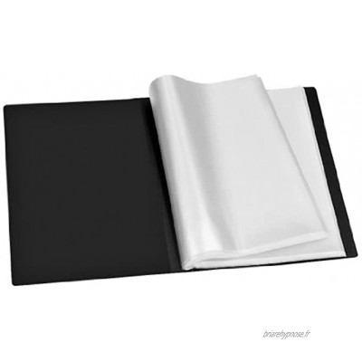 Veloflex 4420180 Porte-vues A4 20 pochettes pour 40 pages Polypropylène Noir Import Allemagne