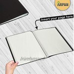 ARPAN Protège-documents A3 avec 48 pochettes solides pochettes portrait couverture de 0,8 mm