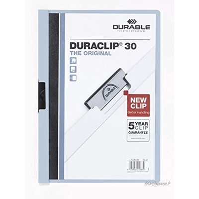 Durable Duraclip 30 Chemise de présentation à clip Bleu clair