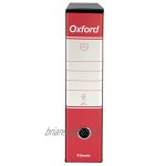 Esselte 390783160 Classeur Oxford format commercial carton dos 8 cm pour classeur boîte de 6 pièces rouge