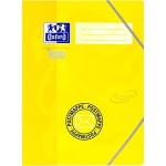 OXFORD by ELBA Chemise à élastiques pour une fermeture sûre 3 rabats arrondis carton solide avec surface douce A4 1 Stück jaune
