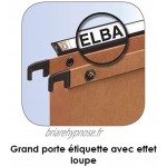 Elba Ultimate Velcro pour Armoire Lot de 25 Dossiers Suspendus Fond 30mm Orange
