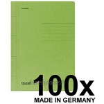 EXACOMPTA 80000375002F Paquet de 100 chemises en carte à lamelle A4 250g m² coloris Vert 240 x 320 mm