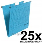 Falken 80002447001F Paquet de 25 Dossiers suspendu A4 230g m² coloris Bleu 318x227 mm