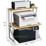 LQ Accueil Imprimante Stands Petite imprimante Stand 3-Couche Bureau Multi-fonction Machine de télécopieur pour le salon de salon Copier Scanner Backner dossier Color : White