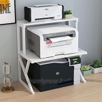 LQ Accueil Imprimante Stands Petite imprimante Stand 3-Couche Bureau Multi-fonction Machine de télécopieur pour le salon de salon Copier Scanner Backner dossier Color : White