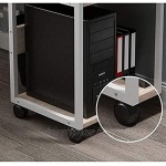 LQ Accueil Printer Stands Stands à 3 couches Stand Stand Stand Cadre en métal Imprimante mobile dossier Color : Beige
