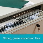 Summit Foolscap Tabbed Suspension File Paquet de 50 Vert