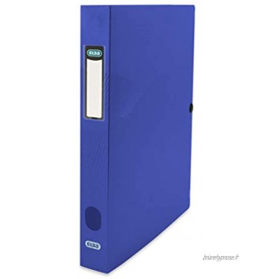 ELBA Osmose boîte de classement dos 40mm polypropylène opaque 24x32 bleu