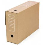 Only Boxes Lot de 20 boîtes de classement Montage automatique 38,7 x 11,5 x 28 cm Épaisseur 115 mm Marron