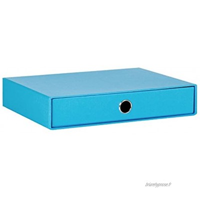 Rössler Soho Boîte de rangement 1 tiroir pour documents A4 Bleu vif