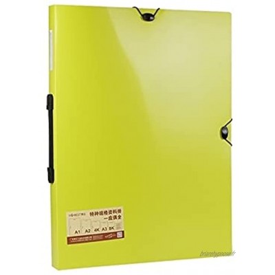 QSJY Liant à Feuilles en Vrac Compatible avec 36,37 × 24.4inch Affiche 16 Feuille Affiche Portable Lock-Feuillet Stockage Livre de Stockage Color : Yellow Size : 37.2x26.14INCH