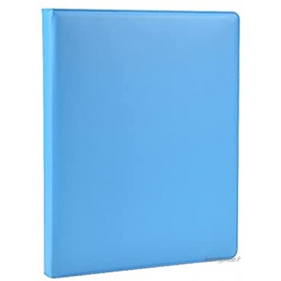 QSJY Stockage d'affiches A3 8K 100 Pages Cuir d'affaires de Haute qualité itération Commode Color : Blue Size : 17.7x14.5x1.9inch