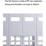 Rack de fichiers de Bureau en Plastique Robuste Trois Plateaux de fichiers de Stockage de Grande capacité Vertical des fichiers de Stockage d'affichage Color : White Taille : 10.2inchs