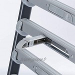 KAIBINY Porte à cinq couches en aluminium Porte-journal Rack étage Porte-journal Meilleur cadeau Couleur: GRIS Taille: 63,5 * 36 * 133cm