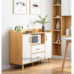 KX-YF Buffet Cuisine Storage Console Cabinet Table Armoire à tiroirs pour Le Salon Vestibule Color : Wood Size : 120x34x97cm