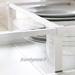 Maximera Séparateur pour tiroir haut 60 cm Blanc transparent