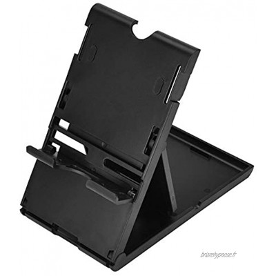 Nicoone Support de Jeu Pliable Compact Noir Support de Support de Quai Portable à Angle Réglable pour Interrupteur Noir