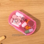 No-branded Étagères Armoire 7PCS Pill Box Set 7 Jours Organisateur Pill Case Mini Pilule colorée médecine Tablette Boîtes médecine Tablet Dispenser Organisateur de Stockage MJZHXM