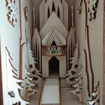 Xin Hai Yuan Bricolage Château De Neige Chemin De Traverse Livre en Bois Coin Art Serre-Livres Livre Fait À La Main Décoration Étagère Cadeau d'anniversaire