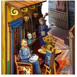 Xin Hai Yuan Bricolage Étagère Livre Coin en Bois Serre-Livres Insérer Bibliothèque Van Gogh Monde Modèle Bâtiment À La Main Artisanat Décor À La Maison Jouet Cadeau