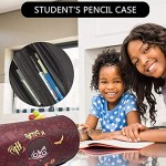 ALHX Trousse à crayons grande capacité avec fermeture éclair pour fournitures scolaires et de bureau Harry Potter
