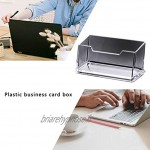 Boîte de Carte de Visite en Plastique Transparent Fournitures de Bureau Porte-Carte en Plastique Transparent