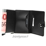 Secrid mini wallet portefeuille en cuir à noir cas de carte de crédit avec rfid protection
