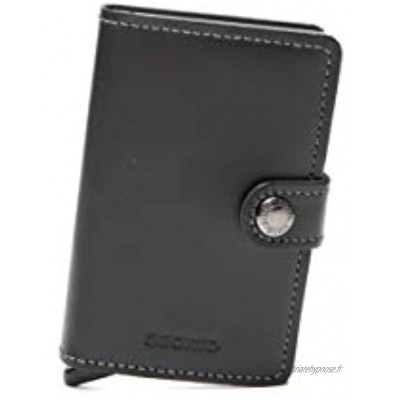 Secrid mini wallet portefeuille en cuir à noir cas de carte de crédit avec rfid protection