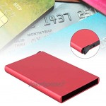 Uxsiya Porte-cartes léger 10 x 6,2 x 0,8 cm à utiliser soi-même rouge