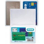 Elba 100202636 Etui en PVC pour 4 Cartes de Crédit 30 100