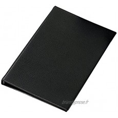 Elba Voltiplast Porte-documents en PVC opaque avec 100 pochettes amovibles A4 Noir