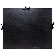 Exacompta 25738E Classeur à dessin avec archets pour format Din A3 Kraft 32 x 45 cm noir