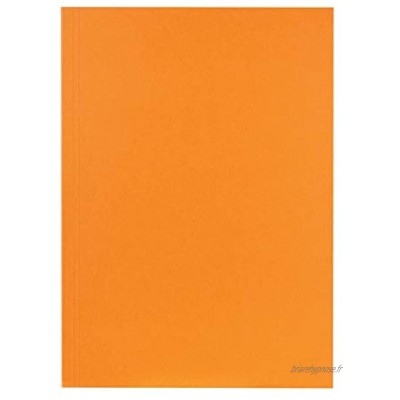 Falken 80001282002F Paquet de 100 chemises en carte recyclée A4 250g m² coloris Orange
