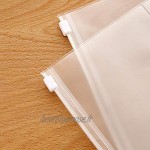 LuLiyLdJ 10 pack A6 taille 6 trous dossier en plastique étanche 6 trous fermeture à glissière à feuilles mobiles sac pour documents carte cahier