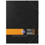 OXFORD Boîte Capacité Standard Nomad Box Etudiants A4 Dos 25mm avec Elastique Couverture Carte Pelliculée Coloris Assortis