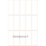 Avery Zweckform 3076 Mini étiquettes 90 pièces 38 x 14 mm 6 feuilles blanc