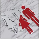 Happyyami Identification Hommes Femmes Porte Signe: 4Pcs Salle De Bains Porte Signalisation Toilettes Figure Signe pour Le Bureau D' Affaires Restaurant