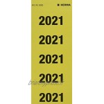 HERMA 1681 Année 2021 Lot de 100 étiquettes autocollantes pour classeur 60 x 26 mm papier mat opaque