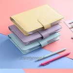 Sac à Document Binder Notebook en cuir Planificateur de budget Organisateur avec 12 feuilles mobiles Sacs fermeture à glissière for l'école de fournitures de bureau Sac de Fichier Color : Purple
