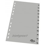 DURABLE 6514-10 Dossier Répertoire Jan DEZ A4 de haut 12-teilig PP,gris