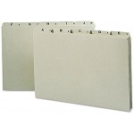 Smead® Recycled Top Tab File guides Alpha 1 5 Tab la carte Legal 25 Lot