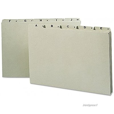 Smead® Recycled Top Tab File guides Alpha 1 5 Tab la carte Legal 25 Lot