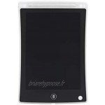 QiruIXinXi Bloc-notes LCD de 21,6 cm planche à dessin électronique anti-chute effacement en un clic idéal pour les réunions de bureau et les assistants d'enseignement blanc